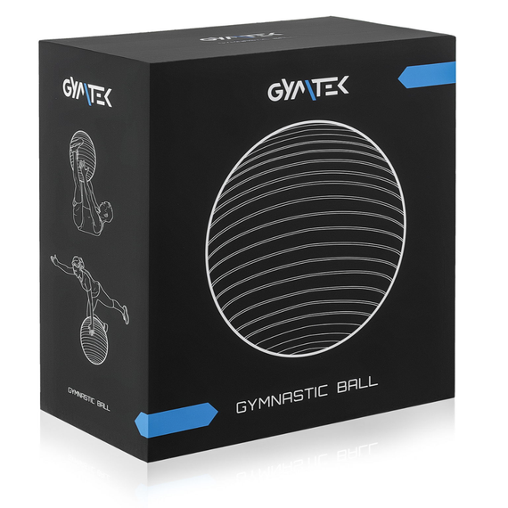 Фітбол Gymtek 65см синій + насос | Зображення 6