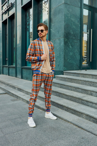 Костюм Джентльмен-2 оранжевый S M