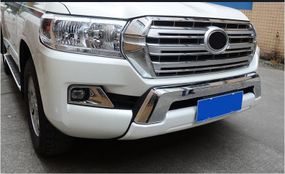 Передня накладка 2012-2016 (EA-style, без спідниці) Чорний колір для Toyota Land Cruiser 200