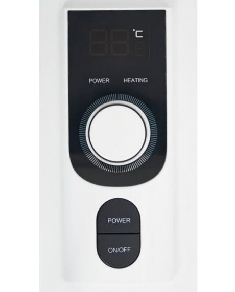 Водонагрівач Midea 80 л, 2,0 кВт, "мокрий" ТЕН, вертикальний, прямокутний, білий (D80-20ED2(W)) | Зображення 1