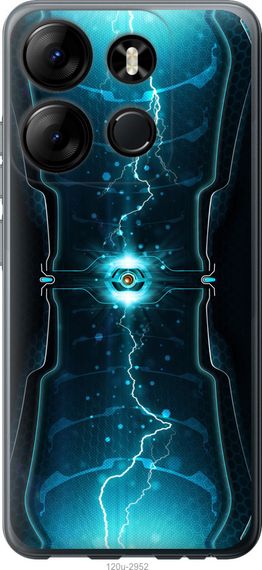 Чехол на Tecno Spark Go 2023 BF7 Молнии в цилиндре "120u-2952-17620"