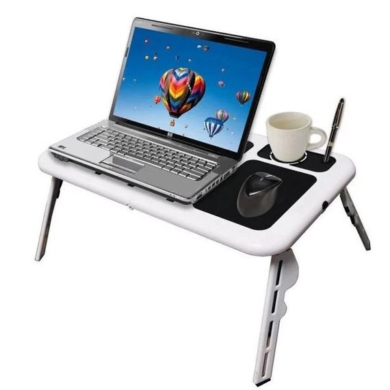 Стойка трансформер для ноутбука LD-09, Кроватный столик для ноутбука компактный Столик компа KH-85 | Зображення 7