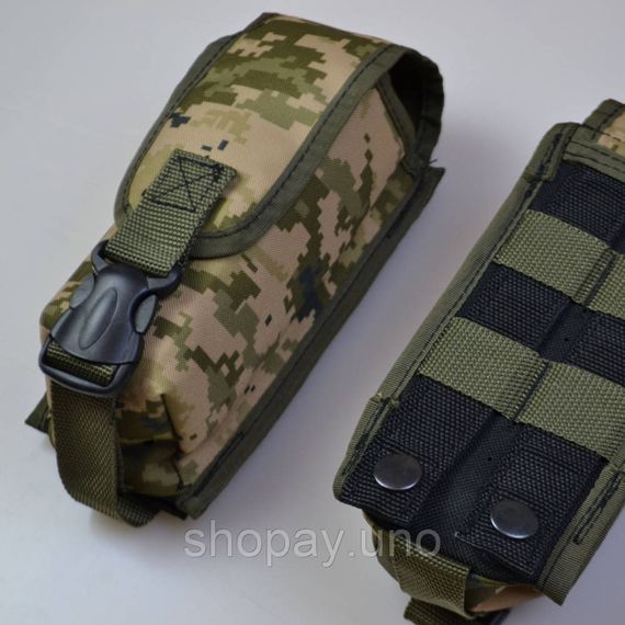 Подсумок на 2 магазина двойной из кордуры пиксель MOLLE тактический OM-84 | Зображення 6