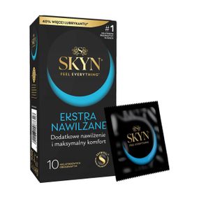 Безлатексные премиум-презервативы SKYN Ekstra Nawilżanel 10 шт, ультратонкие, на 40 % больше смазки Sex Aura
