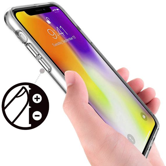 Чехол TPU Space Case transparent для Apple iPhone 7 / 8 / SE (2020) (4.7") Прозрачный | Зображення 3