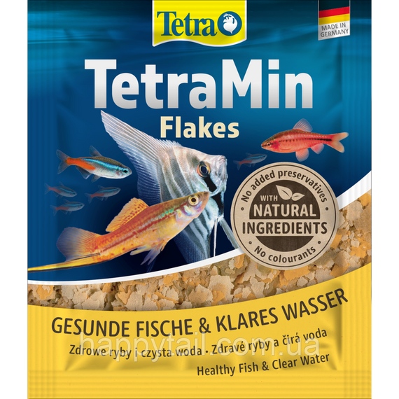 Корм TetraMin Flakes 12 г — Універсальні пластівці для всіх видів тропічних риб