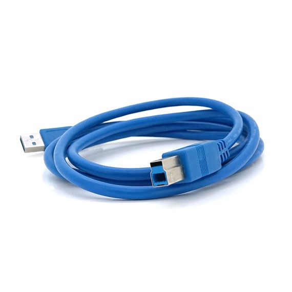 Кабель USB 3.0 AM/BM 1, 5 м blue для периферії | Зображення 1