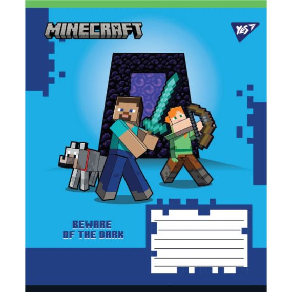 Зошит учнівський Minecraft Walls YES 767568 24 аркуши Різнокольоровий shop (4823092291660) | Зображення 2