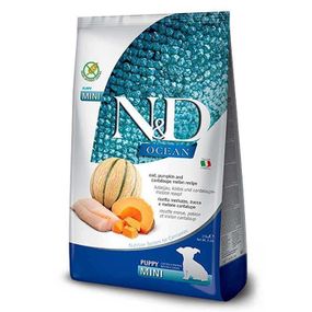 Farmina N&D Grain Free Ocean Cod, Pumpkin & Cantaloupe Melon Puppy Mini беззерновой корм для щенков маленьких