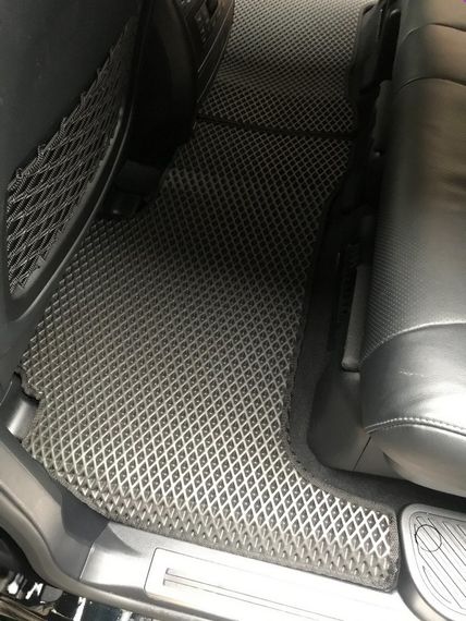 Поліуретанові килимки (2012-2021, EVA, чорні) для Toyota Land Cruiser 200 | Зображення 3