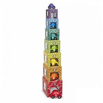 Розвиваюча іграшка Melissa&amp;Doug Набір блоків Автомобілі і гаражі (MD12435) | Зображення 2