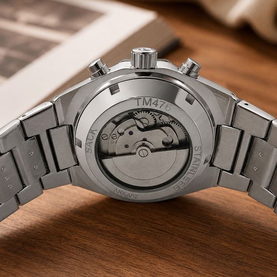 Наручний механічний годинник Forsining 8314 Silver-White Steel | Зображення 5