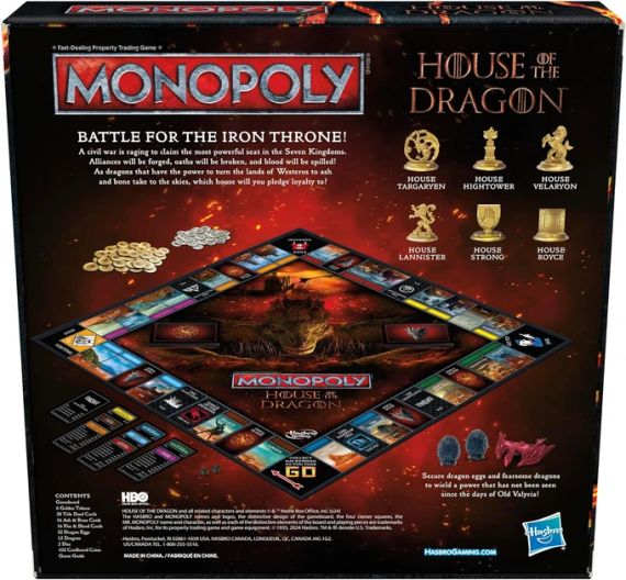 Настільна гра Monopoly. House Of The Dragon (Монополія. Дім Драконів (англійською) | Зображення 5
