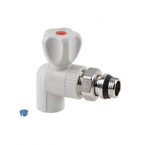 Кран кульовий радіаторний PPR Thermo Alliance 20х1/2" кутовий