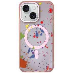 Чехол TPU+PC Flush with MagSafe для Apple iPhone 15 (6.1") Baby pink