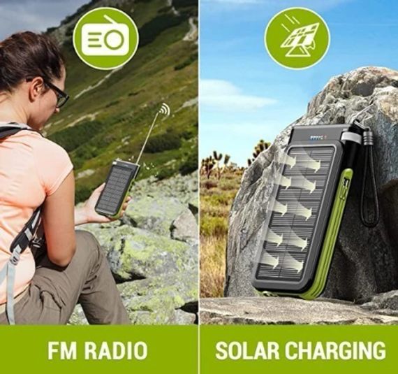 Power Bank, 26800 мА·год, бездротова зарядка, 2 вбудовані кабелі з аварійним заради | Зображення 9