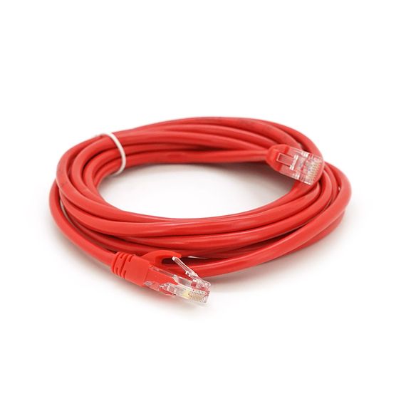 Патч-корд литий RITAR, UTP, RJ45, Cat.5e, 2m, червоний, Cu (мідь)