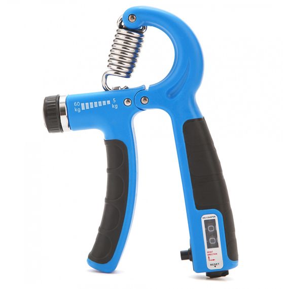 Еспандер кистьовий Cornix 5-60 кг з регульованим навантаженням та лічильником XR-0263 Blue/Black