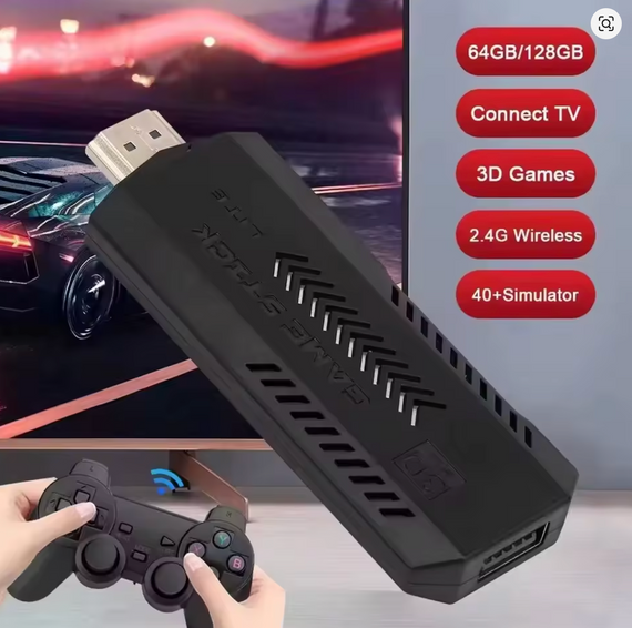 Игровая приставка X2 Plus Gamestick с двумя беспроводными джойстиками ∙ Gamepad-приставка X2 Plus 64GB с поддержкой 4K Ultra HD | Зображення 3