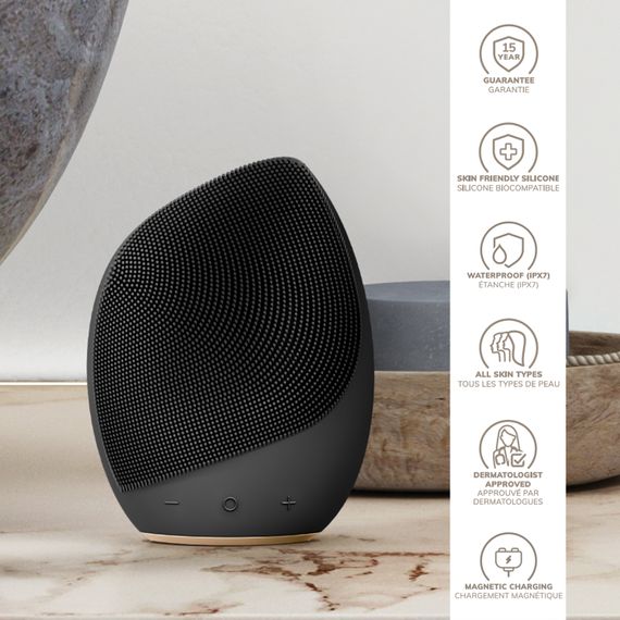 Електронна ультразвукова щітка для обличчя GESKE Sonic Facial Brush 5в1 gray | Зображення 2