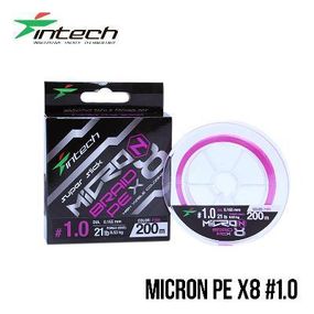 Шнур плетенный рыболовный Intech Интеч MicroN PE X8 150m 1.0 21lb / 9.53kg