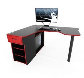 Стол компьютерный Comfy-Home Kano-2 черныйкрасный