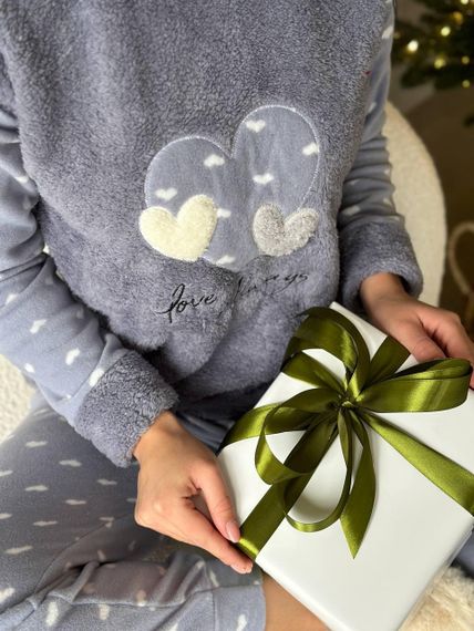 Женская пижама (3316/2) Серый M | Зображення 3