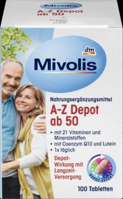 Комплекс витаминов Миволис Mivolis от А до Цинка витамины специально для людей старше 50 лет