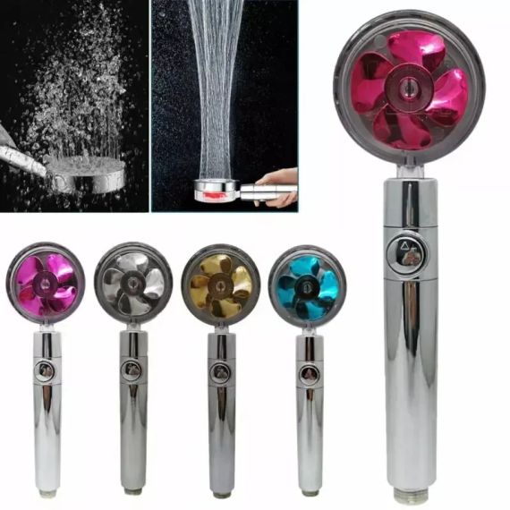 Лейка-насадка для душа з вентилятором (360 градусів, спіральний малюнок води) | Зображення 4