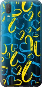Чехол на Vivo Y11 Сердца UA "5292u-629-17620"