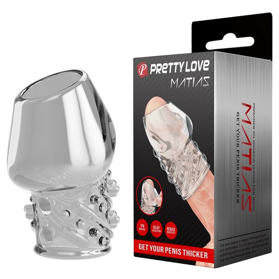 Насадка на член - Pretty Love Matias Penis Thicker Transparent