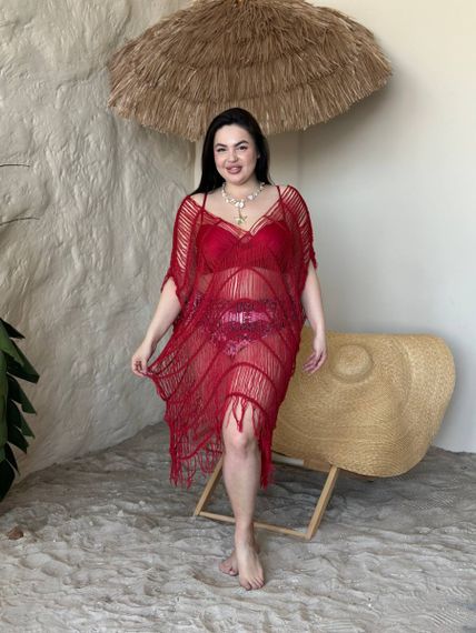 Жіноча пляжна туніка Plus Size | Зображення 7