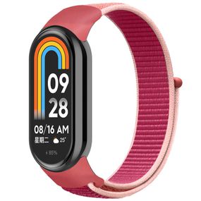Ремінець Nylon New для Xiaomi Mi Band 8/9 Pomegranate Red / Pink