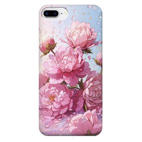 Чохол для iPhone 7 plus / iPhone 8 plus / Чохол на замовлення Принт: Квіти півонії