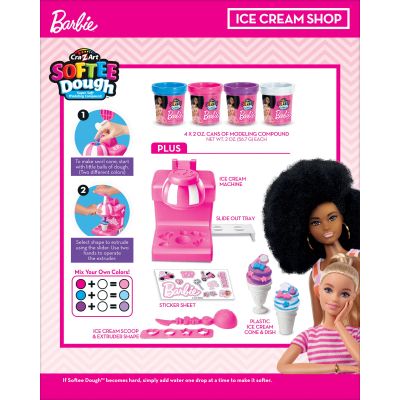 Набор для творчества Cra-Z-Art Barbie Тісто для ліплення, Магазин морозива з формами, набір 8 од (34040CRA) | Зображення 7