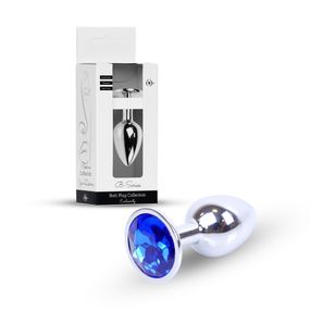 Анальна пробка - Jewellery Silver Plug Dark Blue