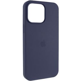Чохол Silicone Case (AA) Logo with MagSafe для Apple iPhone 15 (6.1") Бежевий / Desert Gold Темно-синій / Midnight blue