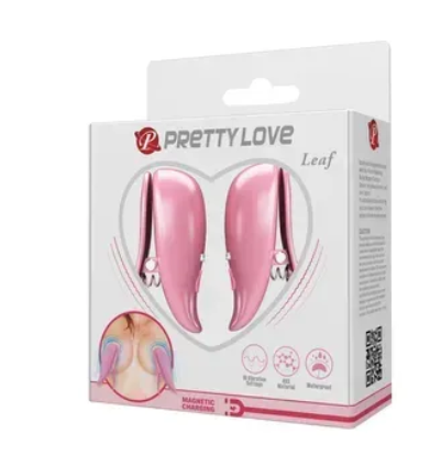 Вібростимулятори для сосків Pretty Love — Leaf, 10 vibration functions, BI-300036 Sex Aura | Зображення 1