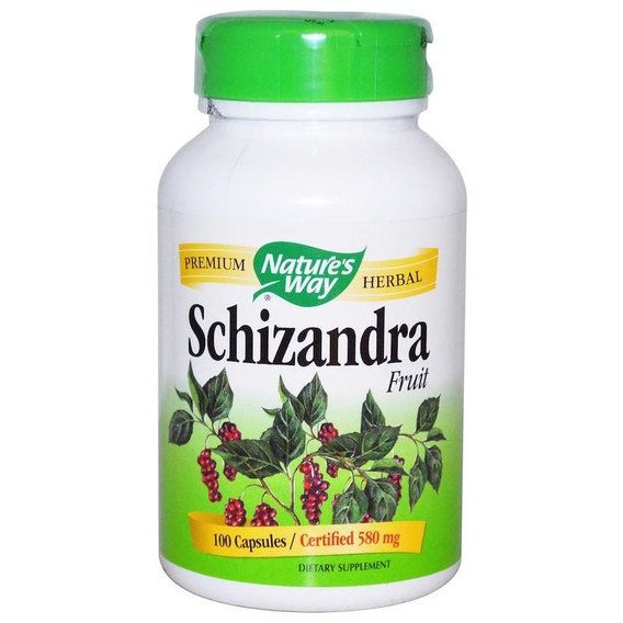 Комплекс для профилактики работы головного мозга Nature's Way Schizandra Fruit 580 mg 100 Caps