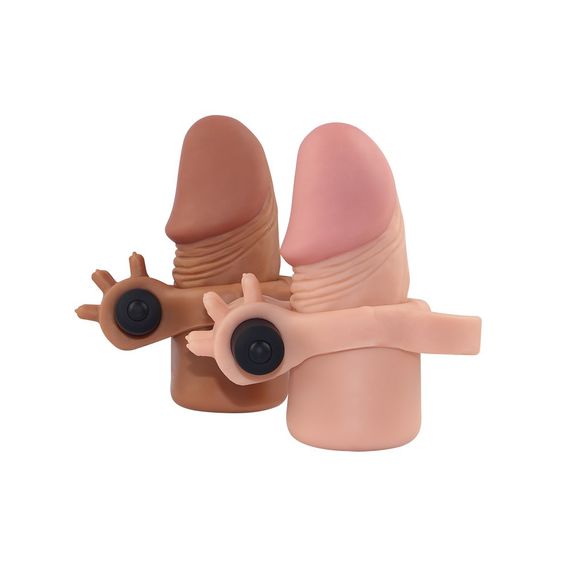 Насадка на член с вибрацией Pleasure X-Tender Vibrating Penis Sleeve #2 Sex Aura | Зображення 5
