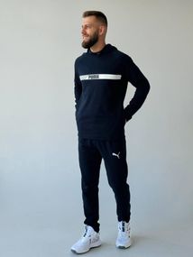 Костюм з худі Puma темно-синій