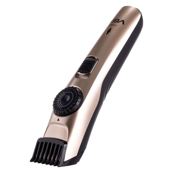 Машинка для стрижки волосся та бороди  на акумуляторі з насадками Золотистий VGR V-031 | Зображення 3