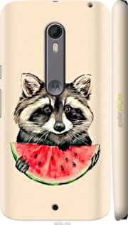 Чохол на Motorola Moto X Style Єнотик з кавуном "4605c-455-2448"