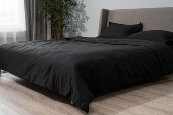 Підковдра ARDESTO Mix&amp;Match Premium, 160х220см, 100% бавовна, сатин, чорний (ART1622DVL) | Зображення 6