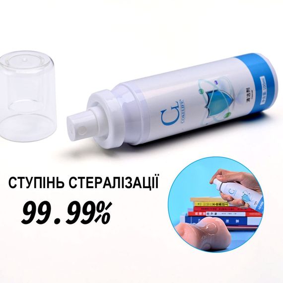 Антибактеріальний спрей для інтимних іграшок CokeLife Babydoll 100 мл Білий 204912 | Зображення 3