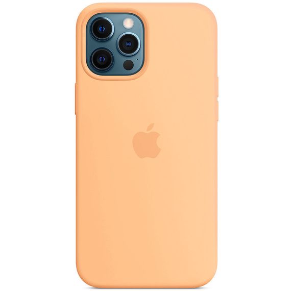 Чохол Silicone Case Original Full Cover для Apple iPhone 12 Pro Max Помаранчевий