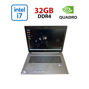 Мобільна робоча станція Б-класу HP zBook 17 G6 / 17,3" (1920x1080) IPS / Intel Core i7-9850H (6 (12) ядер по 2,6 - 4,6 ГГц) / 32 ГБ DDR4 / 1000 ГБ SSD / nVidia Quadro RTX 3000, 6 ГБ GDDR6, 192-біт / WebCam б/в