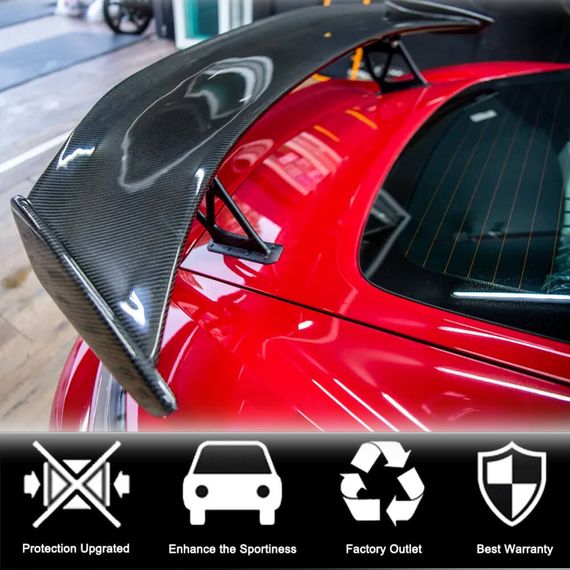 Спойлер (для GT4 Coupe, Карбон) для Porsche Boxster/Cayman 982 (718) 2016- рр | Зображення 1