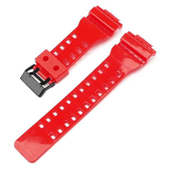 Ремінець для Casio G-Shock GA-100/110/120 Red-Glossy BK | Зображення 1