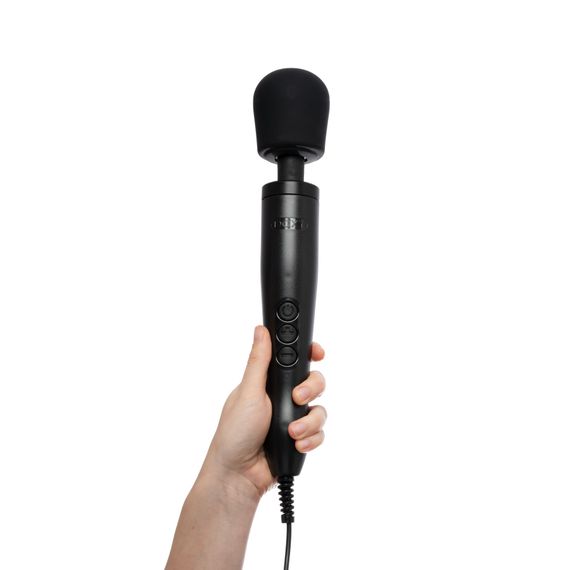 Вібромасажер DOXY Original Black, дуже потужний, живлення 220В, пульсівні вібрації | Зображення 4